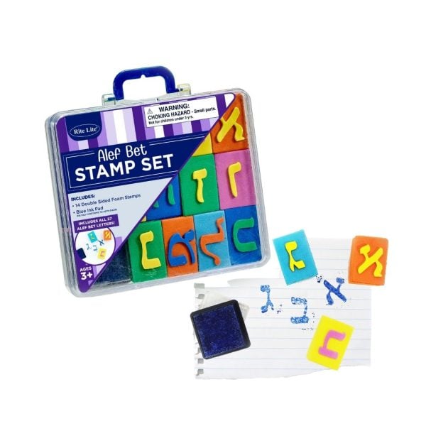 Alef-Bet Stamp Set in Carrying Case